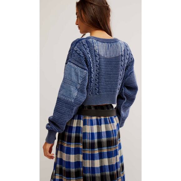 Free People Heritage Knit Cardigan, Large - Picture 4 of 9